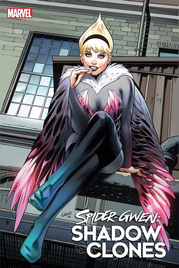 Cover image for SPIDER-GWEN: SHADOW CLONES 5 GREG LAND VARIANT