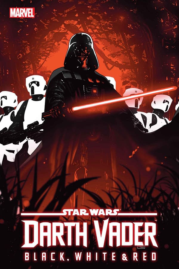 Cover image for STAR WARS: DARTH VADER - BLACK WHITE AND RED #4 TAURIN CLARKE COVER