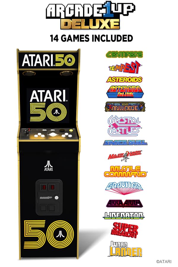 Arcade1Up Announces Atari 50th Anniversary Deluxe Arcade Machine