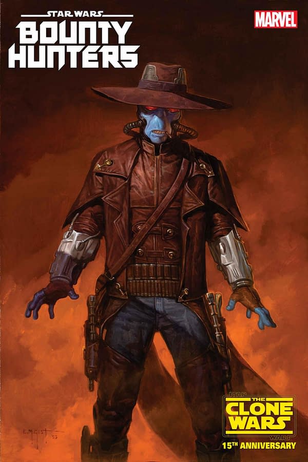 Cover image for STAR WARS: BOUNTY HUNTERS 38 E.M. GIST CAD BANE STAR WARS: CLONE WARS 15TH ANNIVERSARY VARIANT [DD]