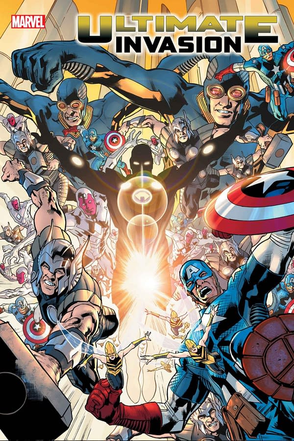 Cover image for ULTIMATE INVASION #4 BRYAN HITCH COVER