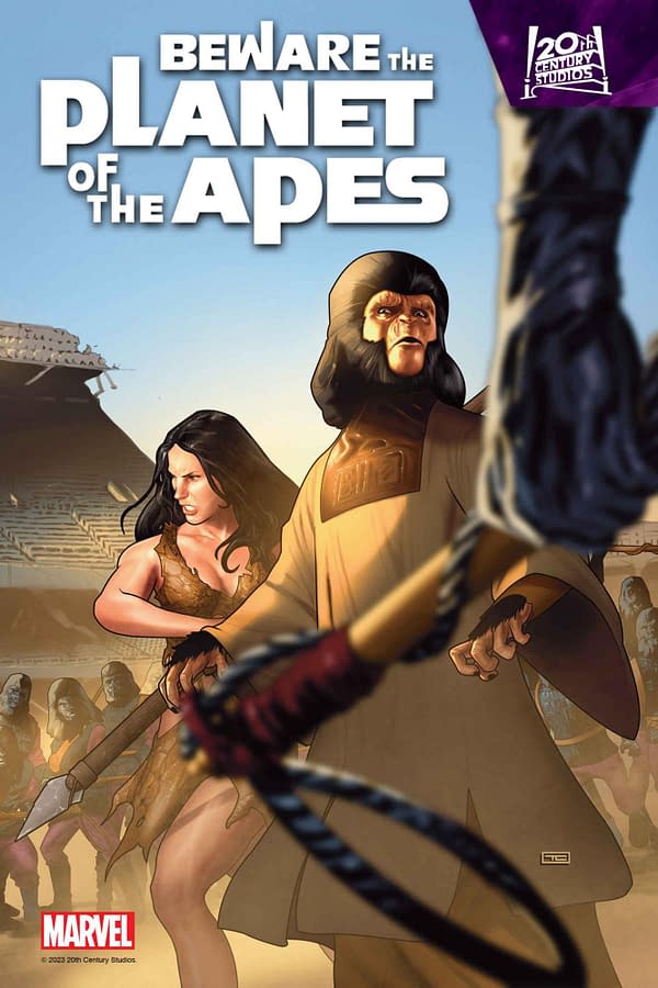 Cover image for BEWARE THE PLANET OF THE APES #2 TAURIN CLARKE COVER