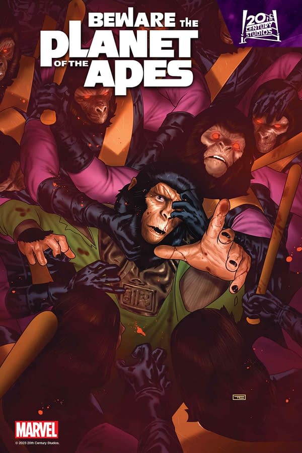 Cover image for BEWARE THE PLANET OF THE APES #3 TAURIN CLARKE COVER