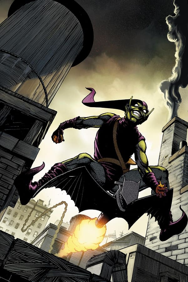 Cover image for SPIDER-MAN: SHADOW OF THE GREEN GOBLIN #1 PAUL SMITH HIDDEN GEM VIRGIN VARIANT