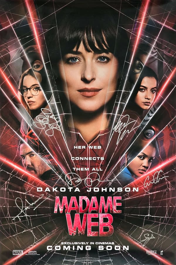 Giveaway: Win A Signed Poster From The Cast Of Madame Web