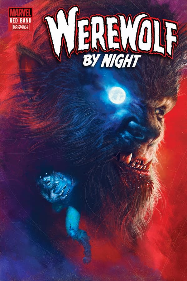 Cover image for WEREWOLF BY NIGHT: RED BAND #1 RAHZZAH VARIANT [POLYBAGGED]