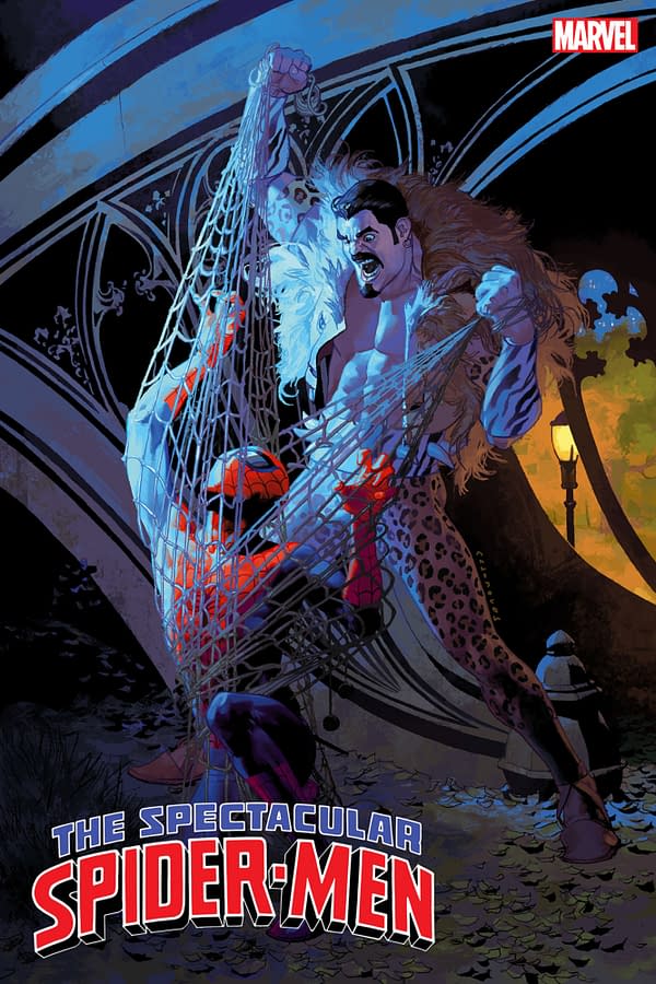 Cover image for THE SPECTACULAR SPIDER-MEN #9 JOSEMARIA CASANOVAS KRAVEN VARIANT