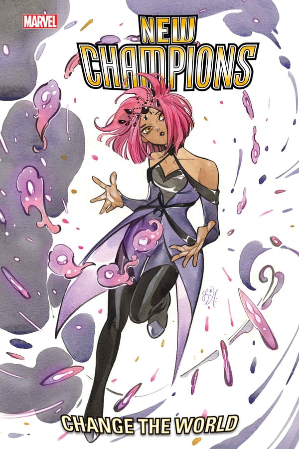 Cover image for NEW CHAMPIONS #1 PEACH MOMOKO VARIANT