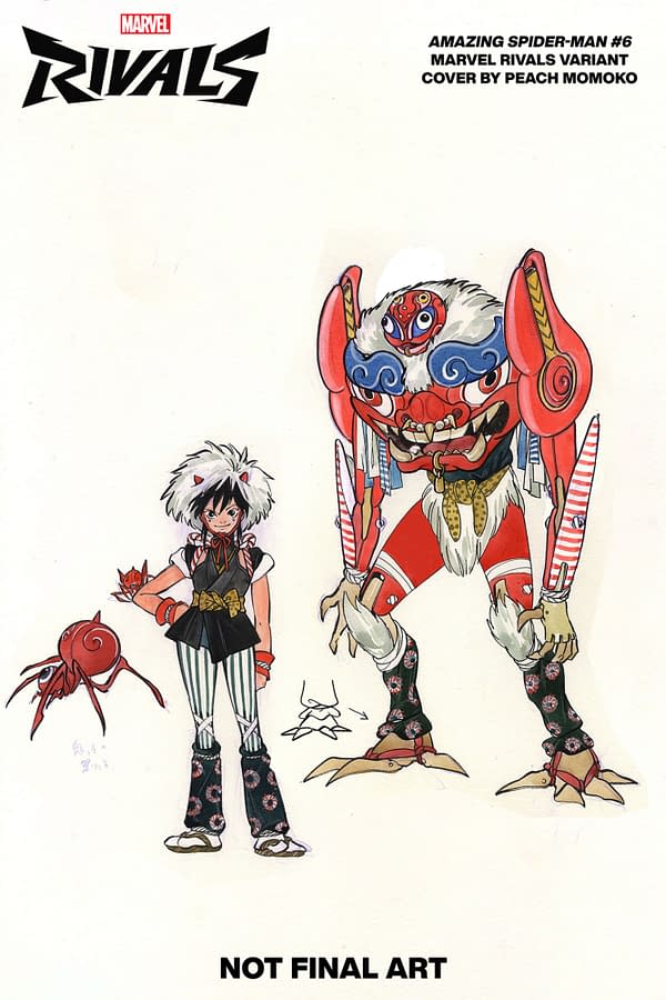 Cover image for AMAZING SPIDER-MAN #6 PEACH MOMOKO MARVEL RIVALS VARIANT
