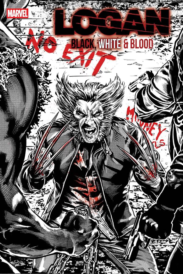 Cover image for LOGAN: BLACK, WHITE & BLOOD #2 STEPHEN MOONEY VARIANT