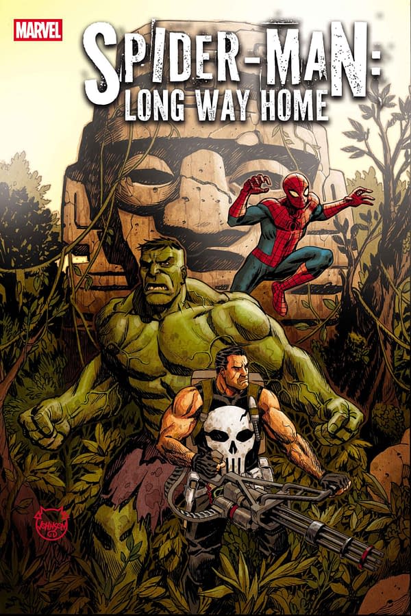 Cover image for SPIDER-MAN: LONG WAY HOME #1 DAVE JOHNSON FOIL VARIANT
