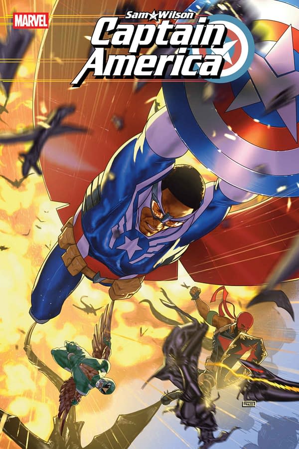 Cover image for SAM WILSON: CAPTAIN AMERICA #4 TAURIN CLARKE COVER