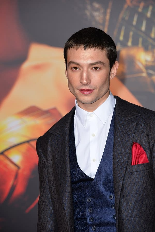 November 13, 2017: Ezra Miller at the world premiere for "Justice League" at The Dolby Theatre, Hollywood