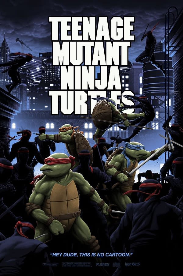 TMNT 1990 Immortalized With New Bottleneck Gallery Poster By Florey