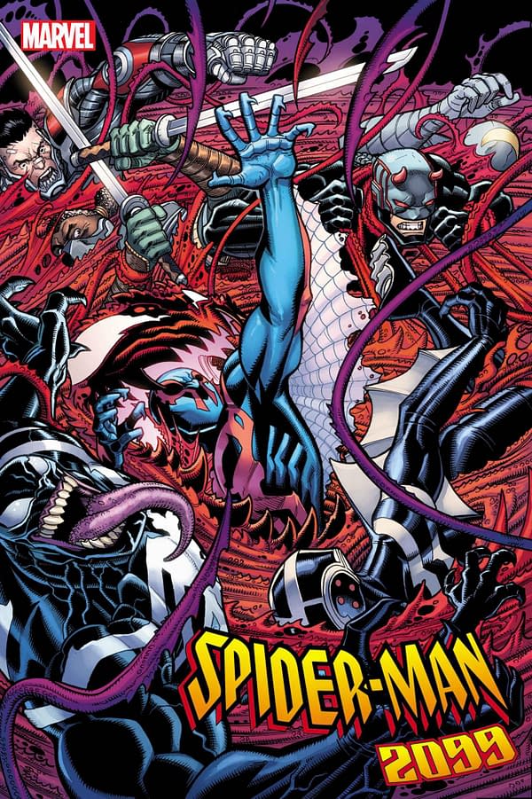 Cover image for SPIDER-MAN 2099: DARK GENESIS #5 NICK BRADSHAW COVER