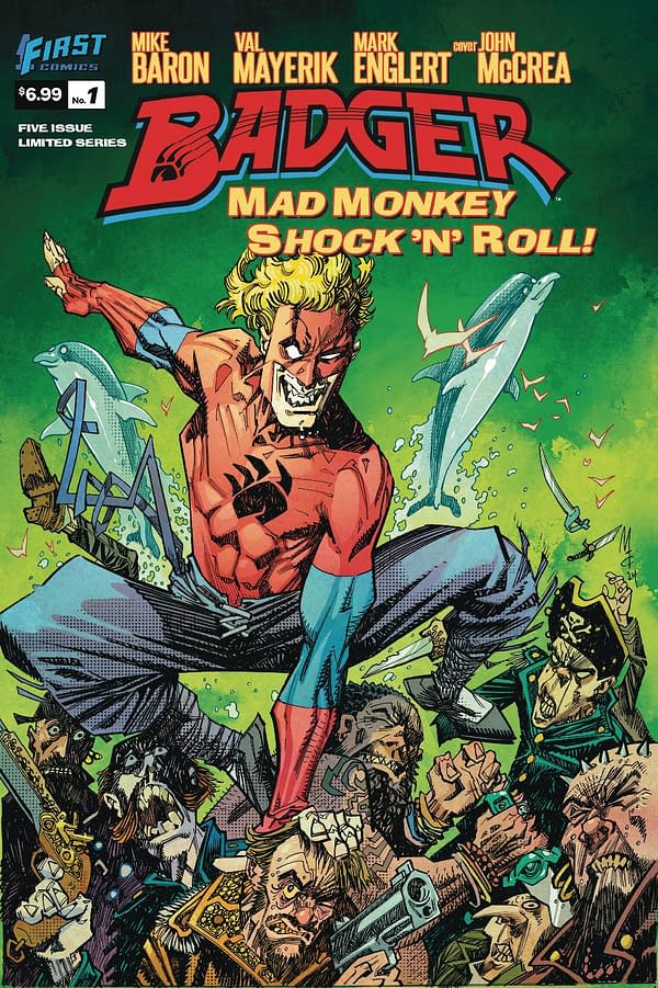 Cover image for BADGER MAD MONKEY SHOCK N ROLL #1 (OF 5)