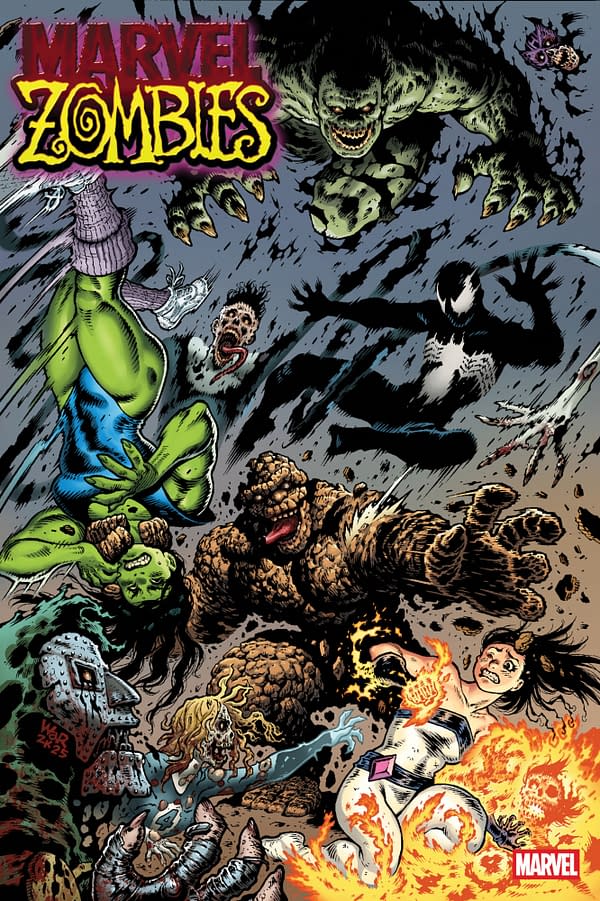 Cover image for MARVEL ZOMBIES: RED BAND #2 ADAM WARREN VARIANT [POLYBAGGED]