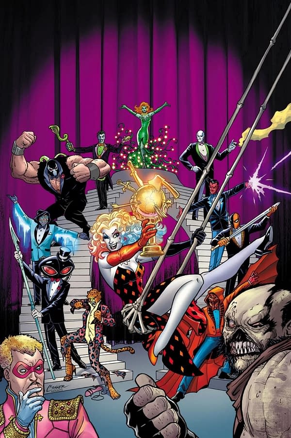 Harley Quinn Hosts the Villain of the Year Awards, by Mark Russell, Mike Norton, and You