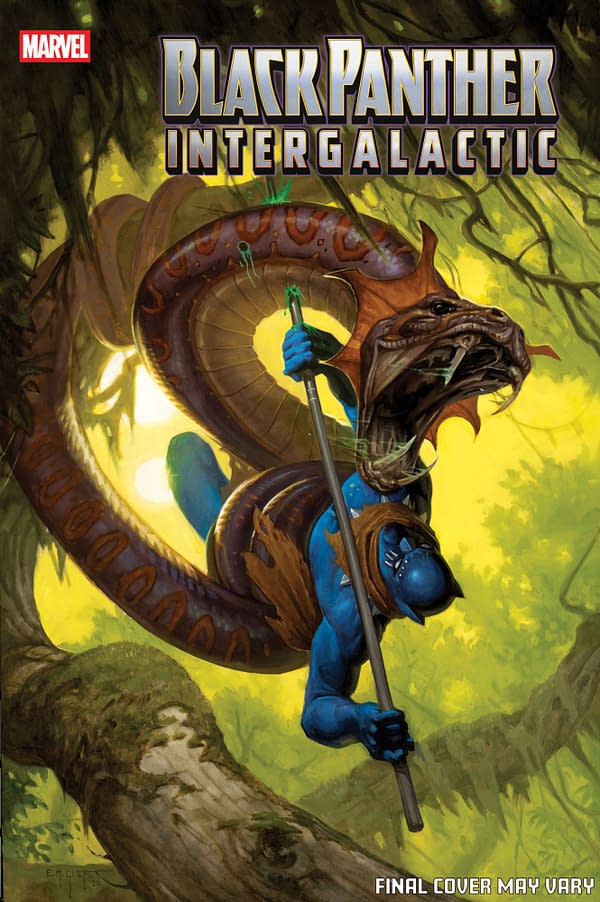 Cover image for BLACK PANTHER: INTERGALACTIC #2 E.M. GIST VARIANT