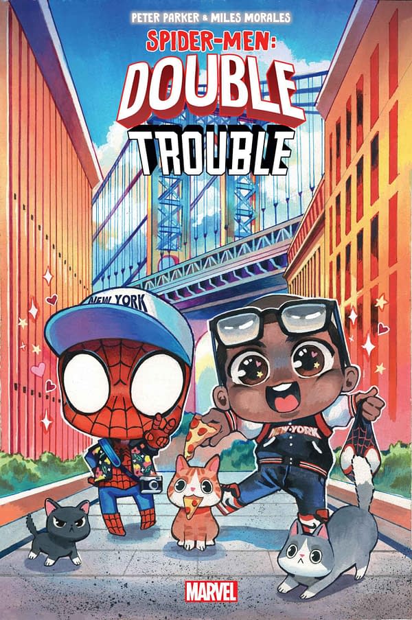 Cover image for PETER PARKER & MILES MORALES: SPIDER-MEN DOUBLE TROUBLE 3 GONZALES VARIANT