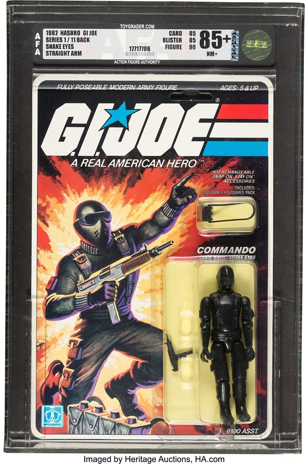 GI Joe Graded Straight Arm Snake Eyes Figure On Auction At Heritage