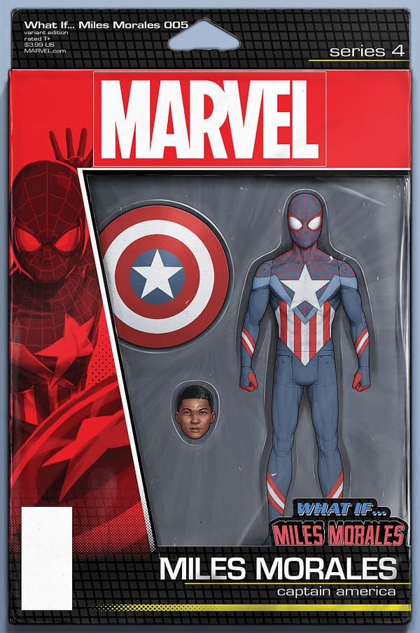 Cover image for WHAT IF...? MILES MORALES 5 CHRISTOPHER ACTION FIGURE VARIANT