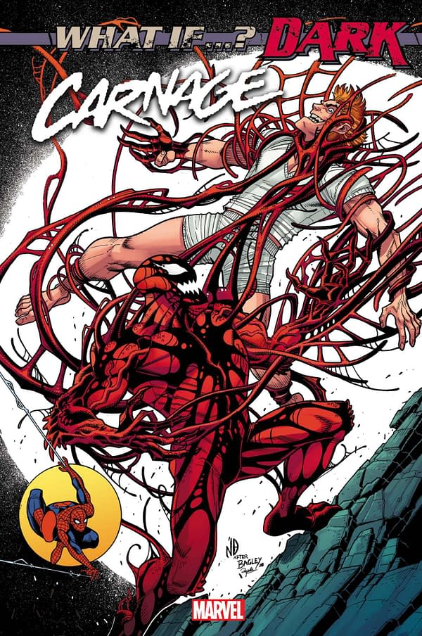 Cover image for WHAT IF...? DARK: CARNAGE 1 NICK BRADSHAW HOMAGE VARIANT