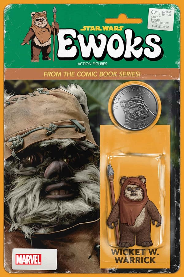 Cover image for STAR WARS: EWOKS #1 JOHN TYLER CHRISTOPHER ACTION FIGURE VARIANT