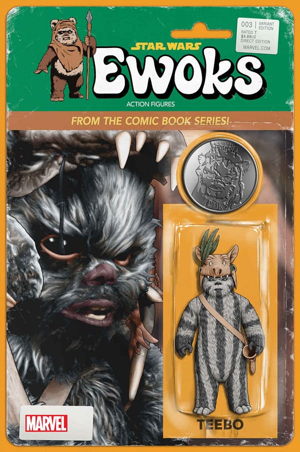 Cover image for STAR WARS: EWOKS #3 JOHN TYLER CHRISTOPHER ACTION FIGURE VARIANT