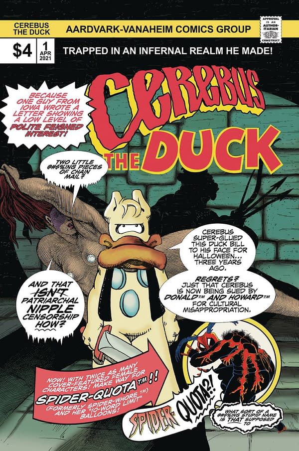 Cerebus The Duck and Swords Of Cerebus In Hell From Dave Sim in April