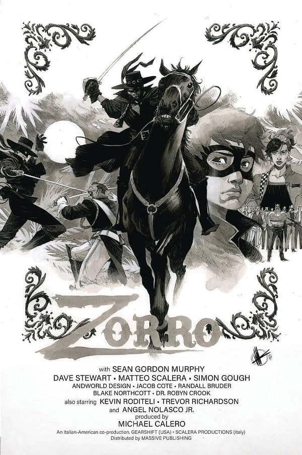 Cover image for ZORRO MAN OF THE DEAD #1 (OF 4) CVR F 10 COPY INCV SCALERA (