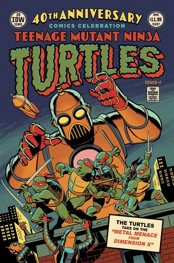 Cover image for Teenage Mutant Ninja Turtles: 40th Anniversary Comics Celebration Variant F (Cho)