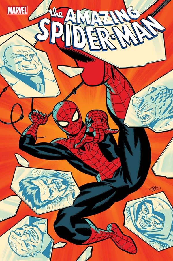 Cover image for AMAZING SPIDER-MAN #55 MICHAEL CHO VARIANT