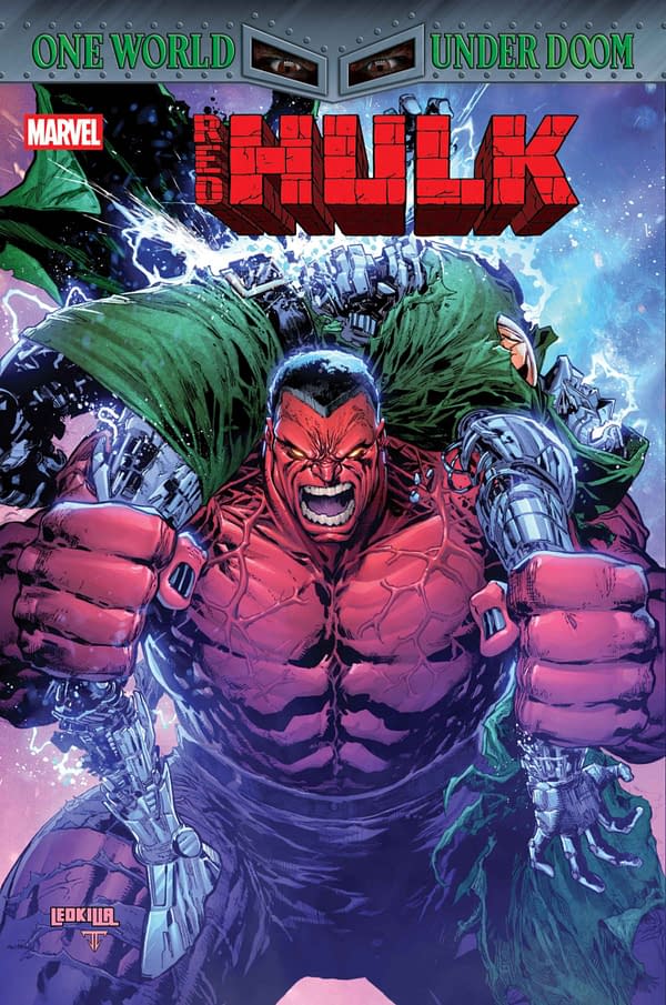 Cover image for RED HULK #4 KEN LASHLEY VARIANT [DOOM]