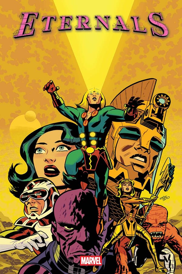 Cover image for ETERNALS 50TH ANNIVERSARY SPECIAL #1 MICHAEL CHO VARIANT