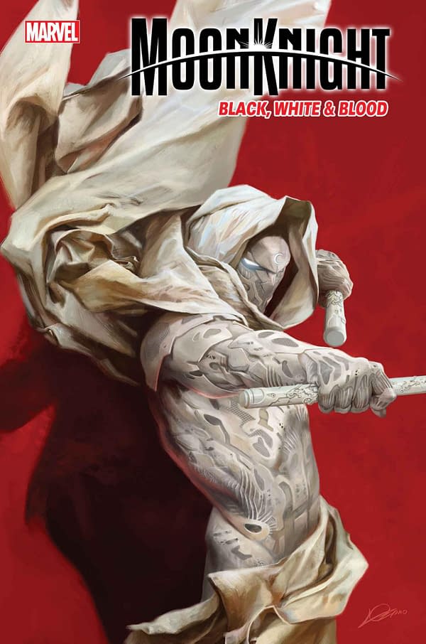 Cover image for MOON KNIGHT: BLACK, WHITE & BLOOD 4 LOZANO VARIANT