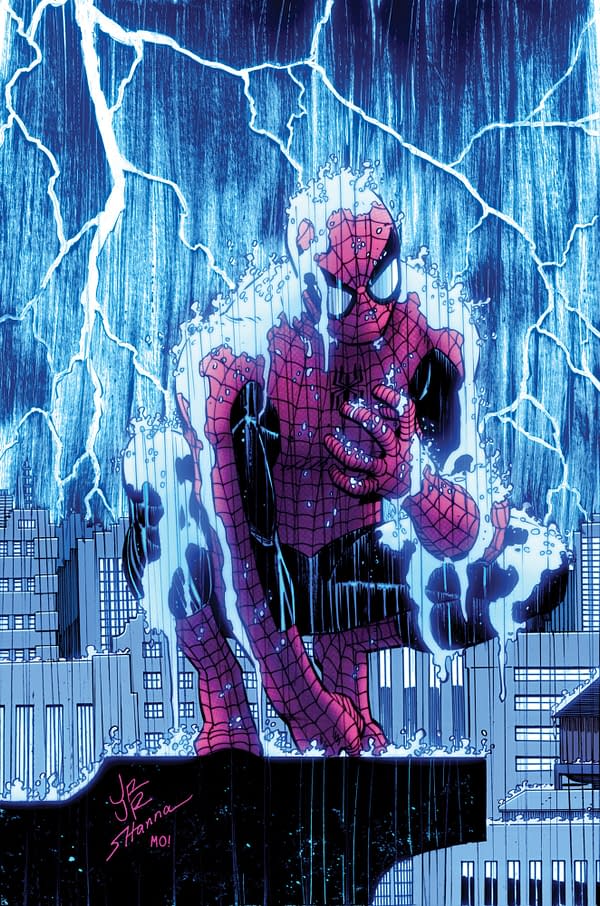 Cover image for AMAZING SPIDER-MAN #58 JOHN ROMITA JR. VIRGIN VARIANT