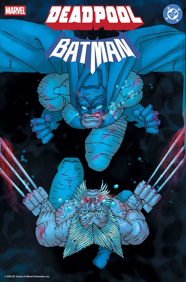 Cover image for MARVEL/DC: DEADPOOL/BATMAN #1 FRANK MILLER VARIANT