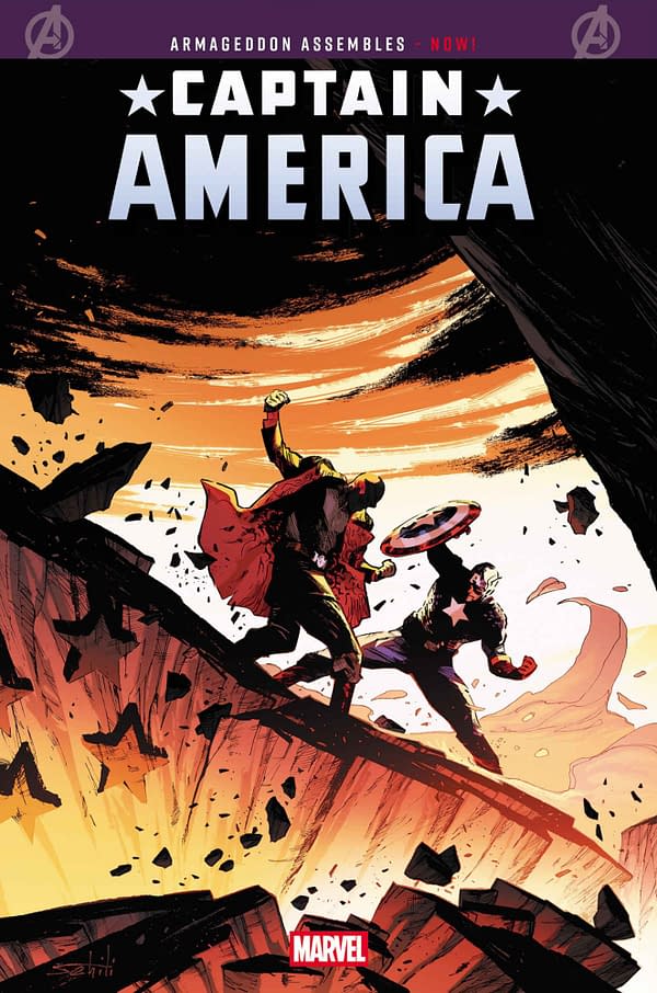 Cover image for CAPTAIN AMERICA #13 VALERIO SCHITI COVER