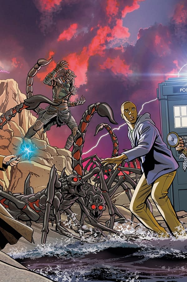 Christopher Jones' Connecting Covers For Doctor Who Comic #1-4