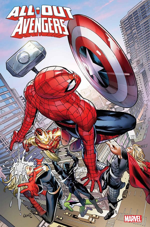 Cover image for ALL-OUT AVENGERS #5 GREG LAND COVER