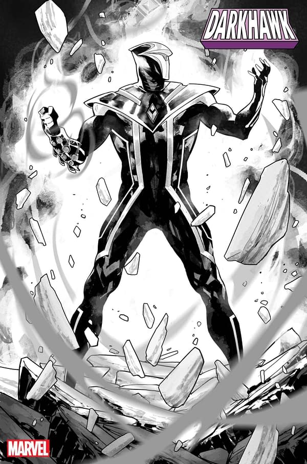Interior art from Darkhawk #1, by Kyle Higgins and Juanan Ramírez, launching in August from Marvel Comics