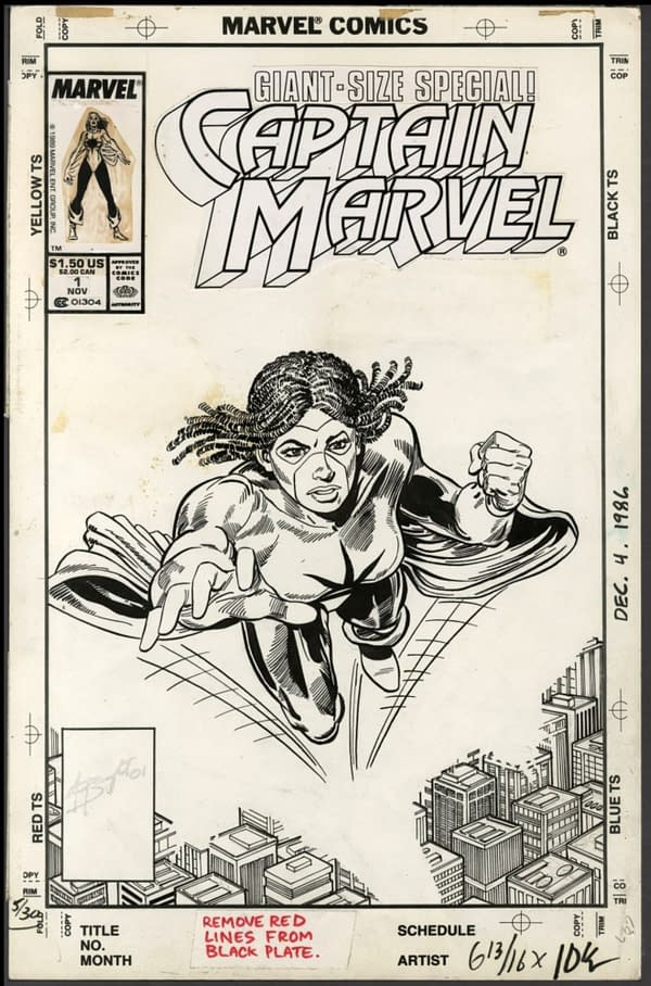 MD Bright's Original Cover Art To Monica Rambeau's Solo Captain Marvel