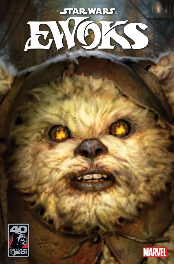 Cover image for STAR WARS: RETURN OF THE JEDI - EWOKS #1 RYAN BROWN COVER