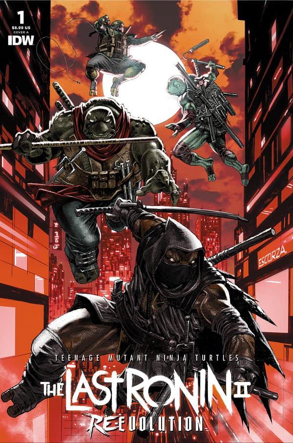 Cover image for TMNT: THE LAST RONIN II - RE-EVOLUTION #1 ESCORZA BROTHERS COVER