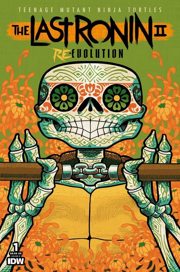 Cover image for Teenage Mutant Ninja Turtles: The Last Ronin II--Re-Evolution #1 Variant E (Día de  los Muertos)