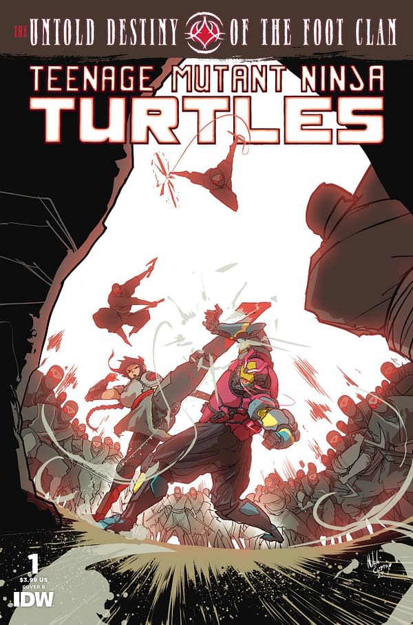 Cover image for Teenage Mutant Ninja Turtles: The Untold Destiny of the Foot Clan #1 Variant B (Cizmesija)
