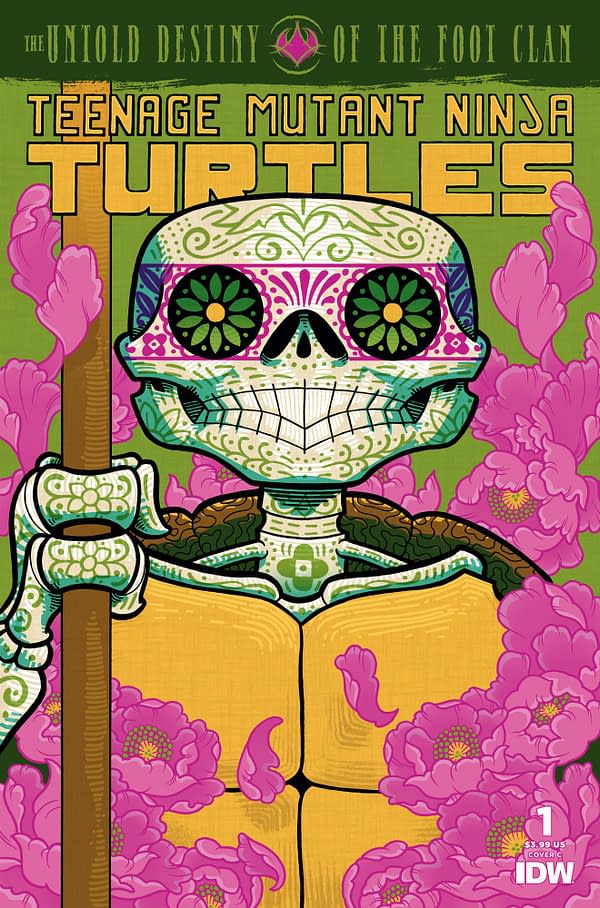 Cover image for Teenage Mutant Ninja Turtles: The Untold Destiny of the Foot Clan #1 Variant C (Día de los Muertos)