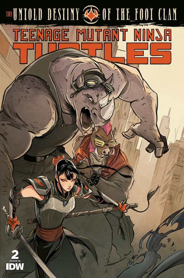 Cover image for Teenage Mutant Ninja Turtles: The Untold Destiny of the Foot Clan #2 Variant RI (10) (Santtos)