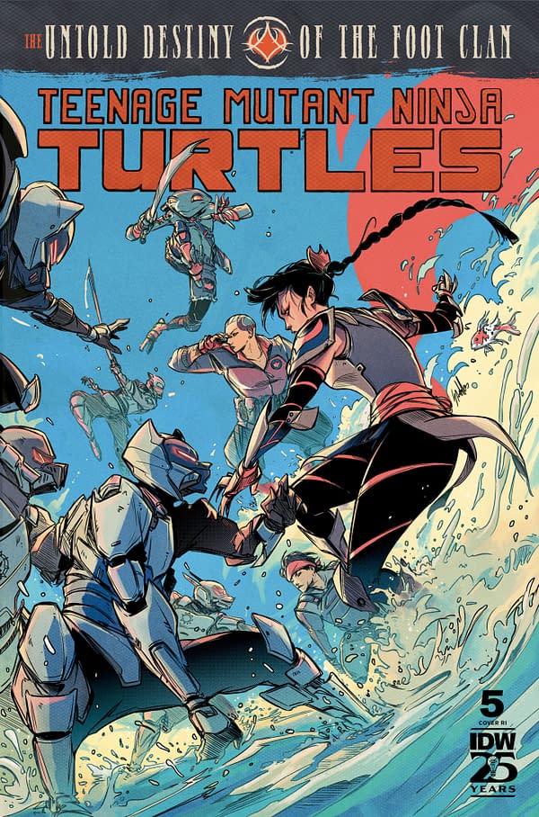 Cover image for Teenage Mutant Ninja Turtles: The Untold Destiny of the Foot Clan #5 Variant RI (10) (Santtos)